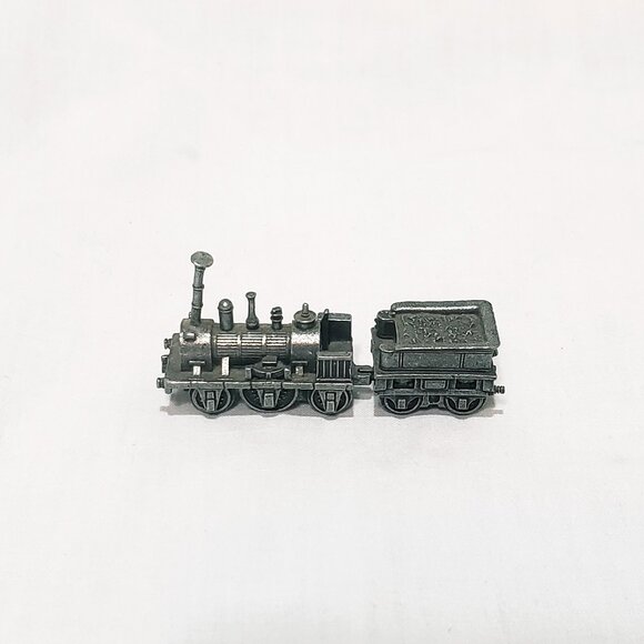 Vintage Adler Train Engine Pewter Locomotive Franklin Mint 1985 Figurine - Picture 1 of 5